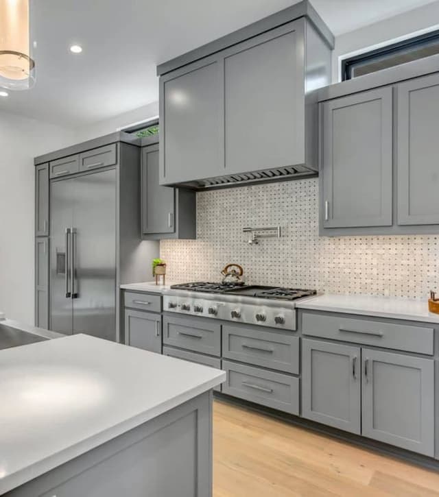 Kitchen Cabinets An image of a clean kitchen with new cabinet doors